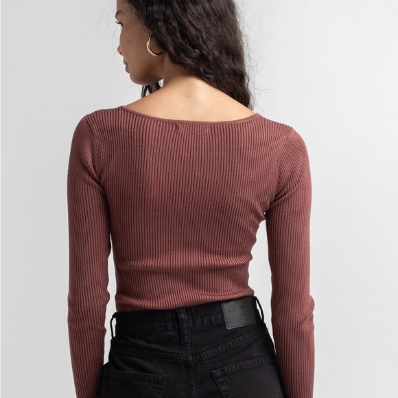 LOVE TREE Scoop Neck Bodysuit, Size S, NWT - Picture 4 of 13